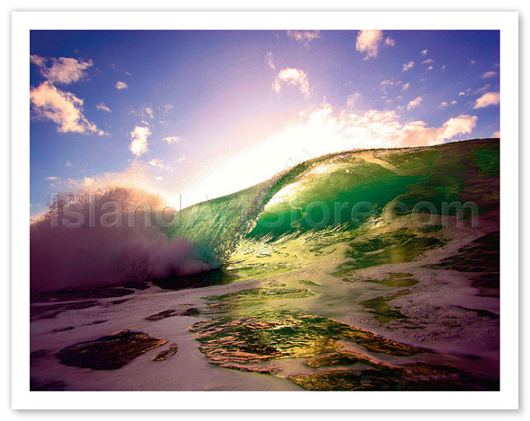 Hawaiian Wave at Sunrise - Poster by Jeffrey Walthall