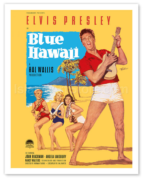 Elvis Presley in Blaues (Blue) Hawaii - Movie Poster by Rolf