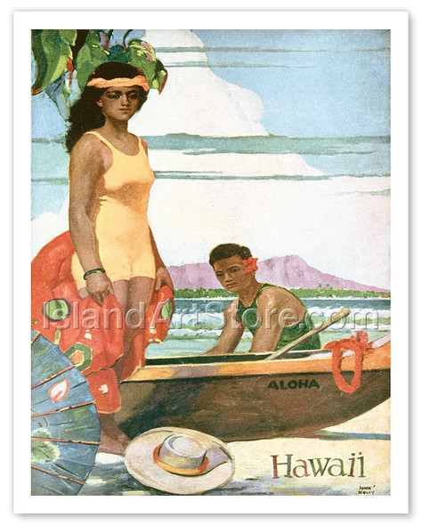 The Story Of Hawaii, Tourist Bureau Booklet - Poster by John Melville Kelly