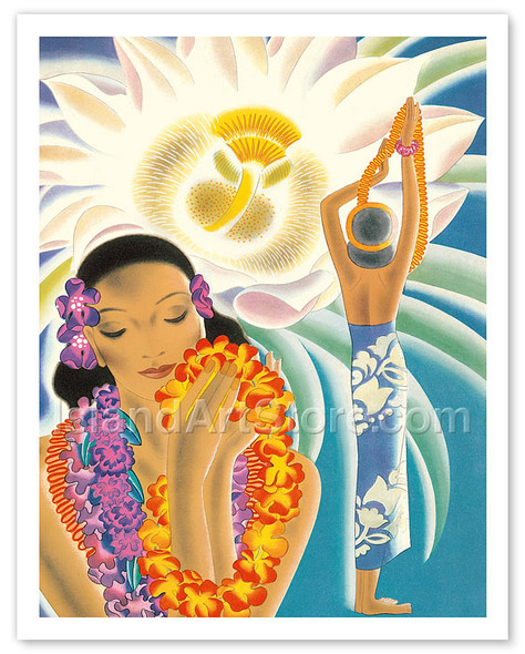 The Offering, Hawaiian Blessing - Poster by Frank Macintosh