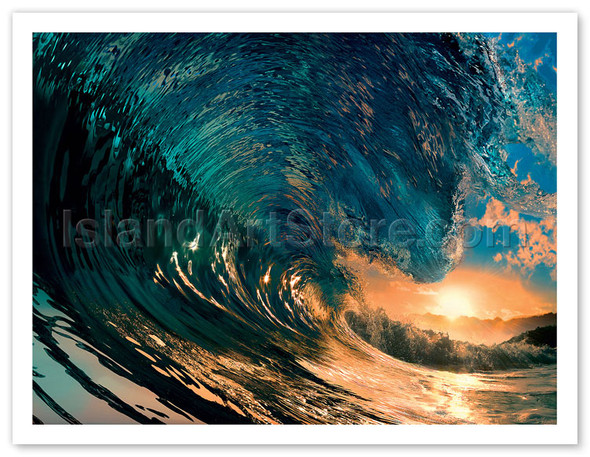 Morning Color - Hawaiian Wave - Poster by Willyam Bradberry