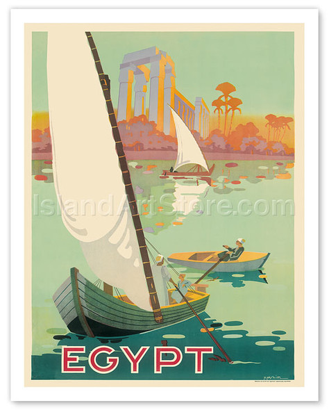 Egypt The Nile River - Poster by H. Hashim