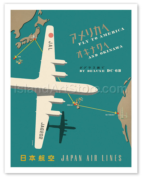 Prints & Posters - Airline Posters - Japan Airlines - Pacifica