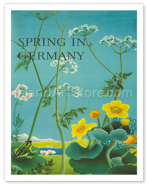 Spring in Germany - Vintage Travel Poster