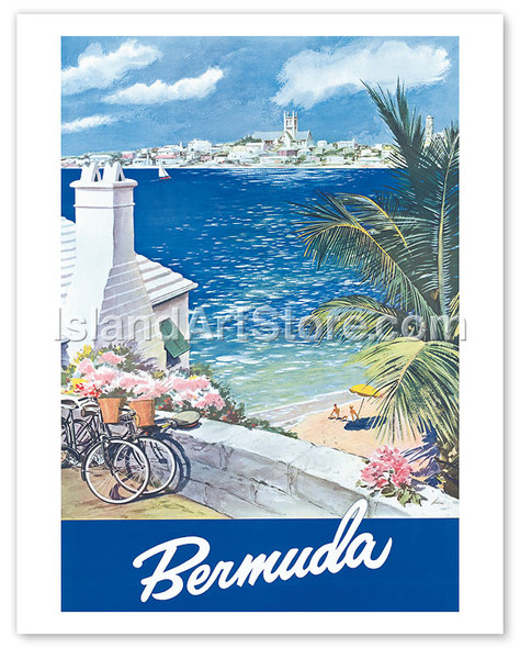 Bermuda Travel Poster - Poster by Lesnon