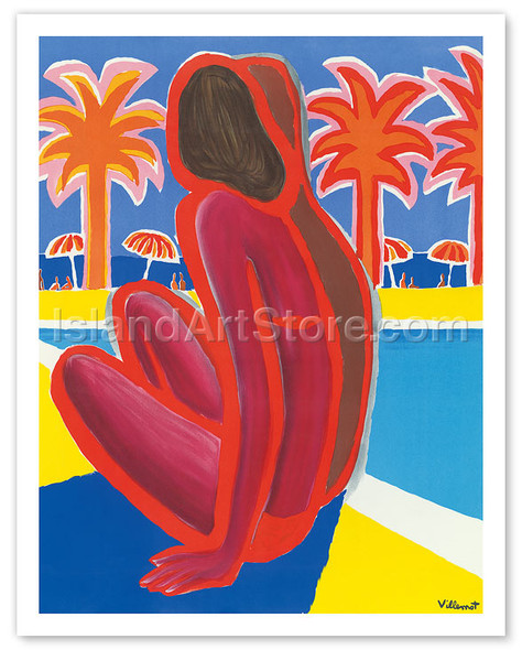 La Cote D'Azur - Poster by Bernard Villemot