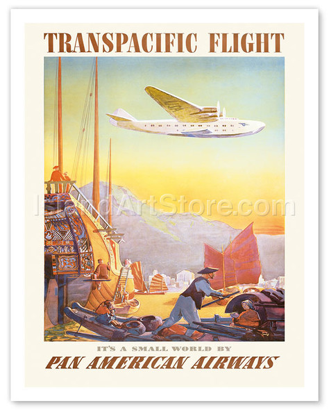 Pan American Airways Transpacific Flight - Poster by Paul George Lawler
