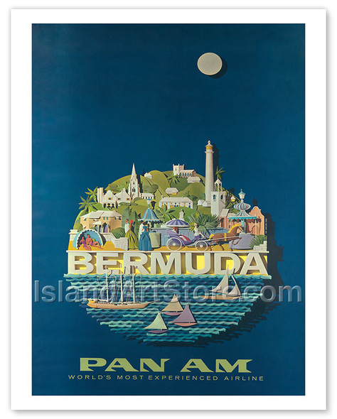 Pan Am Bermuda - Poster by Ray Ameijide