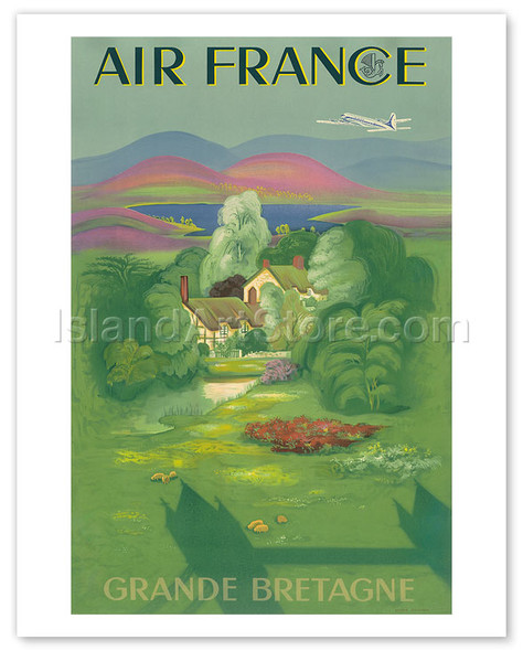 Aviation - Grande Bretagne, Great Britain - Poster by Lucien Boucher (Renluc)