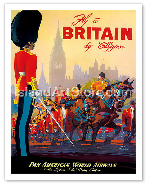 Great Britain Pan Am - Palace of Westminster Parade - Poster by Mark von Arenburg