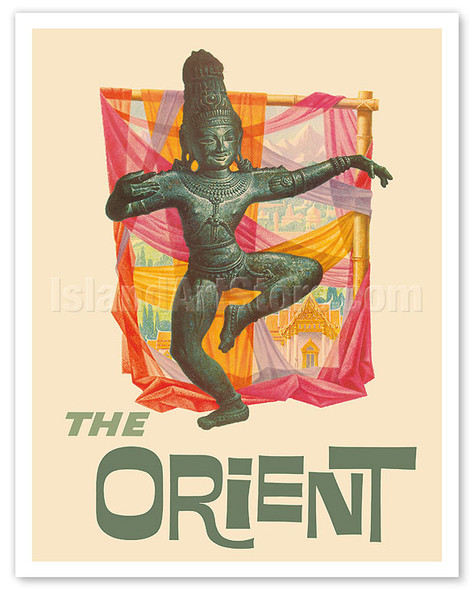 The Orient - Bronze-era Siam Thai Dancer - c. 1960 - Poster by David Klein