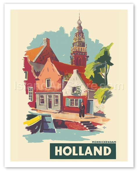 Monnickendam, Holland - The Netherlands - De Speeltoren (Carillon Tower) - Poster by Adrianus Frederiks