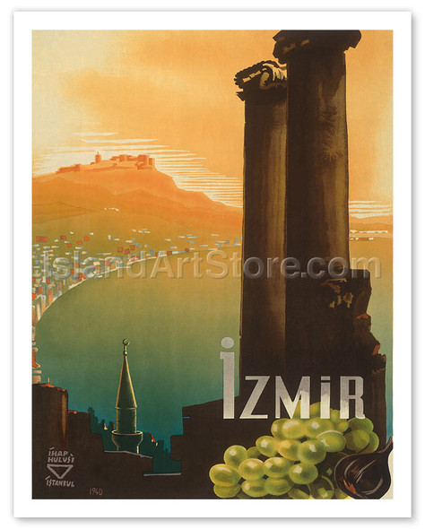 Izmir, Turkey Touring and Automobile Club - Poster by Ihap Hulusi Görey