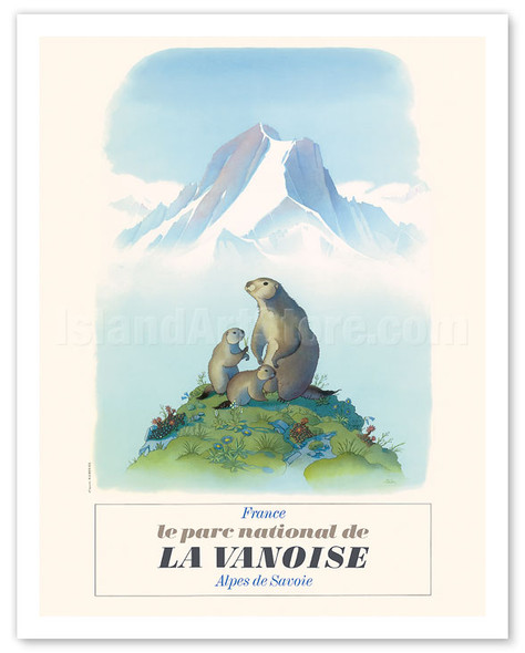 Le Parc National de La Vanoise (National Park of La Vanoise) - France - Alpes de Savoie (the Savoie Alps) - Poster by Samivel
