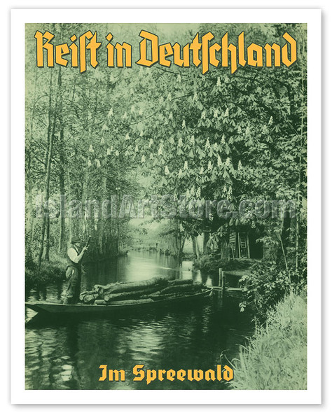 Travel In Germany (Reist in Deutschland) - Spreewald Biosphere Reserve - Poster by Haneberg Studio