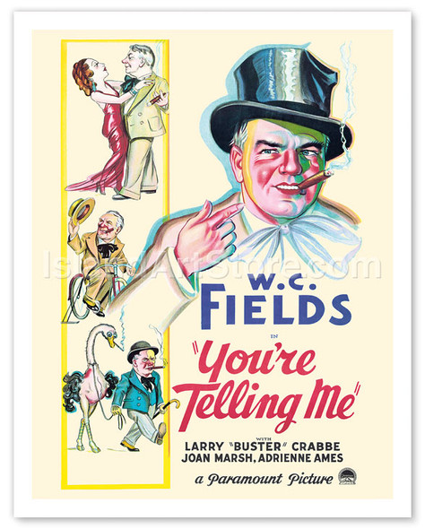 W.C. Fields in You're Telling Me - Vintage Movie Poster
