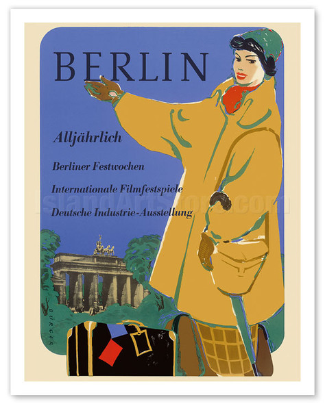 Berlin, Germany - International Film Festival - Germany Industry - Poster by Werner Wilhelm Bürger