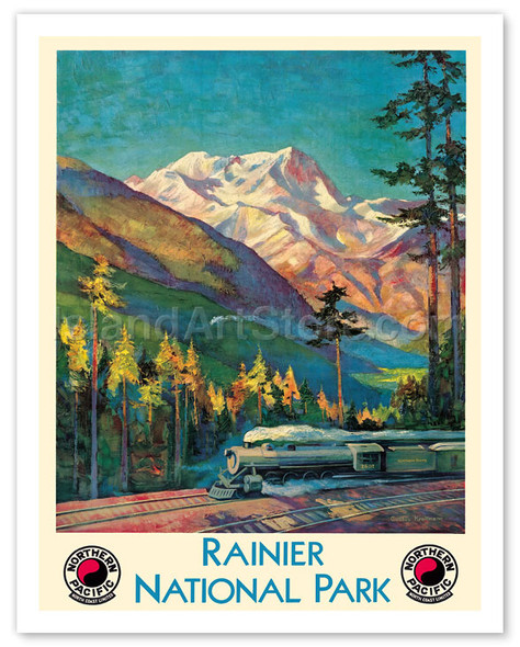 Mount Rainier National Park - Stampede Pass, Washington USA - Poster by Gustav Wilhelm Krollmann