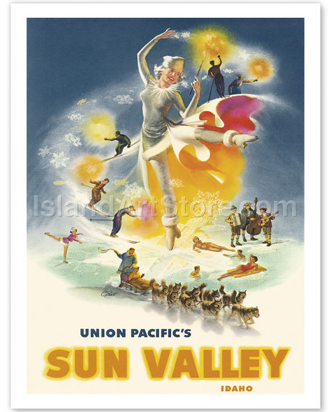 Sun Valley Idaho - Union Pacific Railroad - Poster by Charles E. Peet