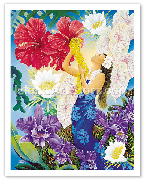 A Lei Of Aloha - Poster by Warren Rapozo