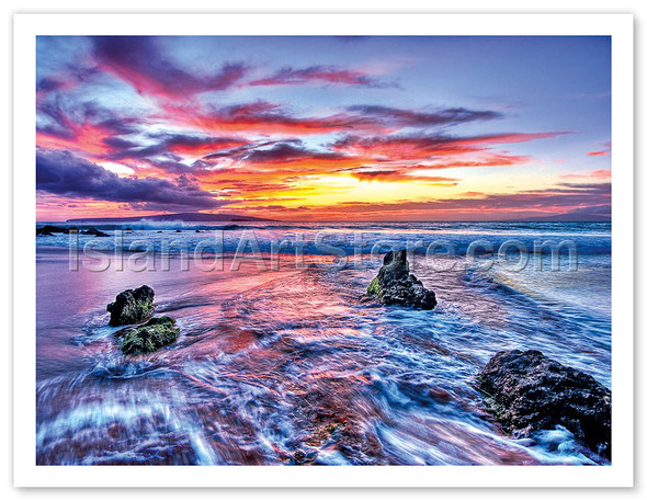 Dreaming of Hawaii, Sunset on Maui, Hawaii - Poster by Randy Jay Braun