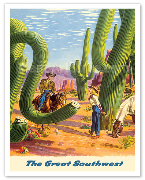 To the Great Southwest - c. 1950's - Poster by Frank Soltesz
