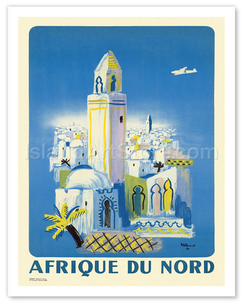 Afrique du Nord (Africa of the North) - Poster by Bernard Villemot