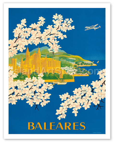 Islas Baleares - Balearic Islands, Spain - Cathedral of Santa Maria of Palma, Mallorca - Poster by Lucien Boucher (Renluc)