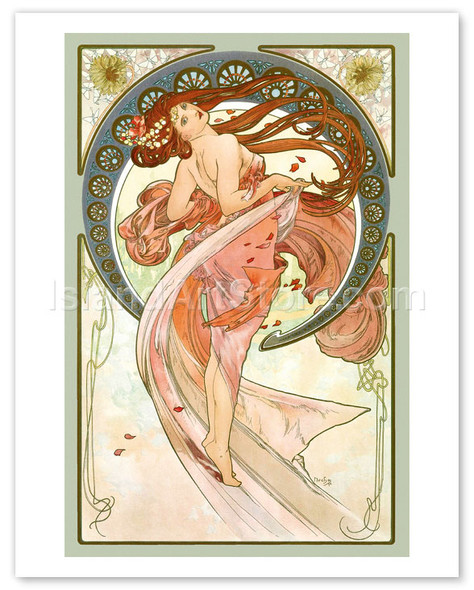 Dance - Art Nouveau Beauty - Poster by Alphonse Mucha