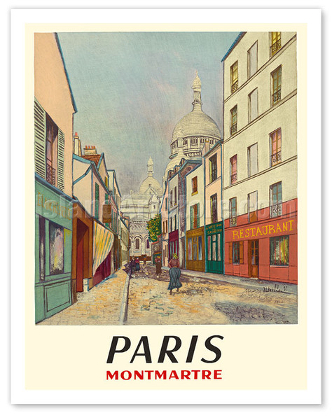 View From Montmartre (Vue de Montmartre) - Paris France - c. 1892