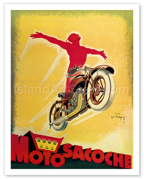 Motosacoche - Swiss Motorcycle Company - Poster by Joe Bridge