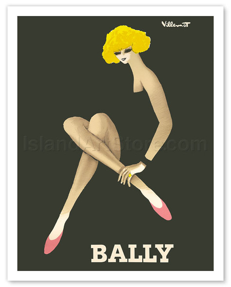 Bally Shoes - Poster by Bernard Villemot