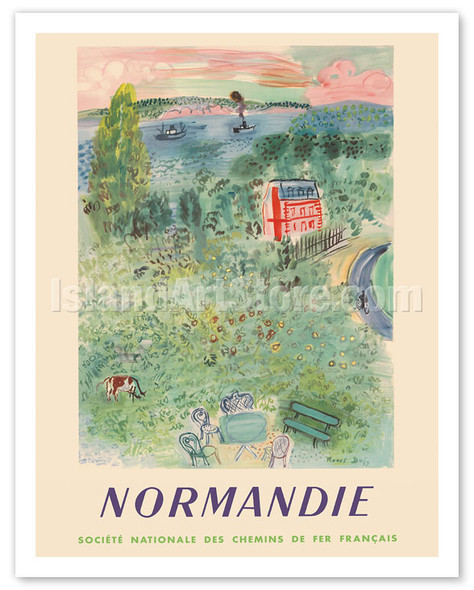 Normandie, France - SNCF (French National Railway Company) - Poster by Raoul Dufy