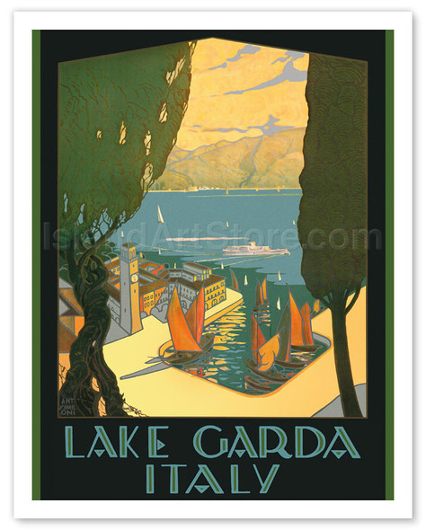 Lake Garda - Riva, Italy - Poster by Antonio Simeoni