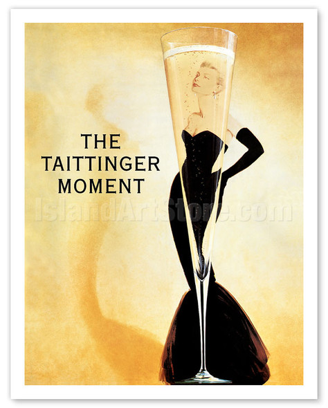 The Taittinger Moment - Champagne Advertisement featuring actress Grace Kelly - Poster by Claude Taittinger
