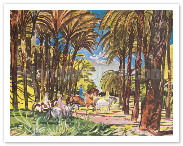 Palm Springs, California - United Air Lines - c. 1958 - Poster by Millard Sheets