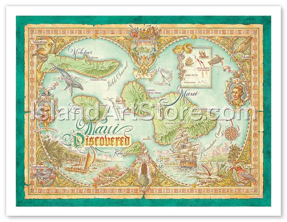 Maui Discovered - Poster by Dave Stevenson