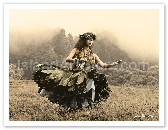 Swaying Skirt, Hawaiian Hula Dancer - Poster by Alan Houghton