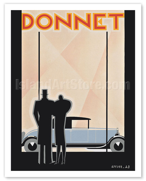 Donnet Automobile Sedan - c. 1928 - Poster by Alexey Brodovitch