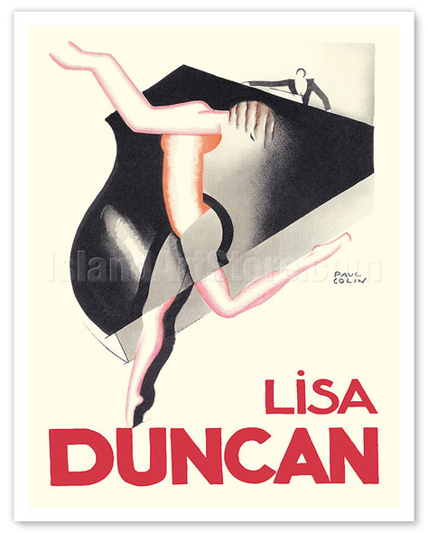 Lisa Duncan - The Isadorables - Modern Dance - c. 1927 - Poster by Paul Colin