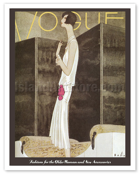 Fashion Magazine - November 10, 1928 - Fashion for the Older Woman - Poster by Guillermo Bolin