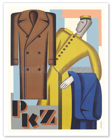 PKZ Paul Kehl of Zurich - Men's Clothing Company - c. 1934 - Poster by Herbert Matter