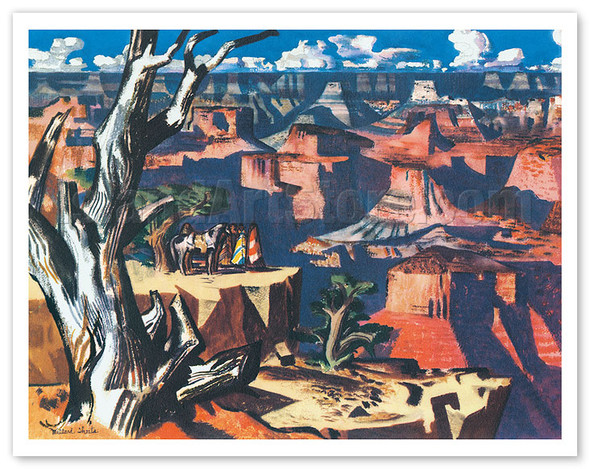 Grand Canyon, Arizona - United Air Lines - c. 1951 - Poster by Millard Sheets