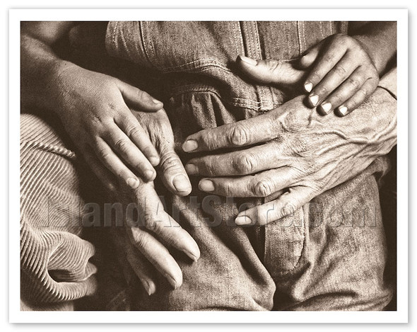 Hands, Maynard and Dan Dixon - c. 1930 - Poster by Dorothea Lange
