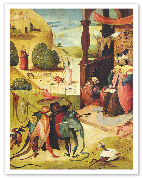 St. James and the Magician - c. 1600's - Poster by Hieronymous Bosch