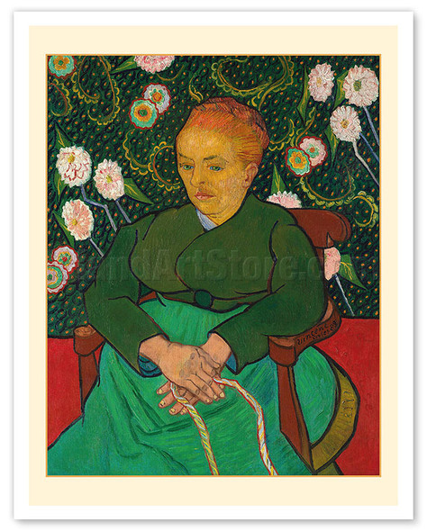 La Berceuse (Woman Rocking a Cradle) - Portrait of Augustine-Alix Pellicot Roulin - c. 1889 - Poster by Vincent van Gogh