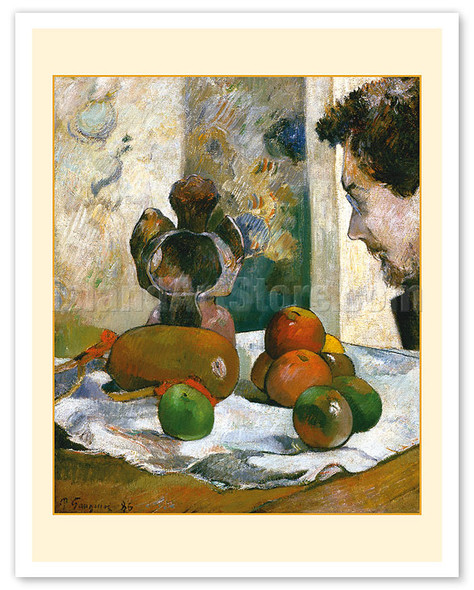 Still Life with Profile of French artist Charles Laval - c. 1886 - Poster by Paul Gauguin