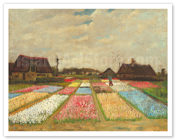 Flower Beds in Holland - c. 1883 - Poster by Vincent van Gogh