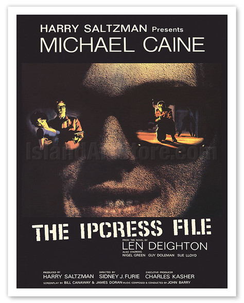 The Ipcress File - Starring Michael Caine - Directed by Sidney J. Furie - c. 1965 - Poster by Angelo Cesselon