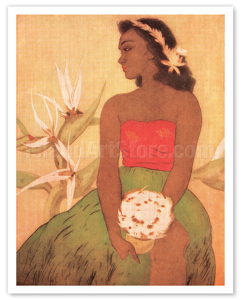 Hula Dancer Hawaii - c. 1939 - Poster by John Melville Kelly